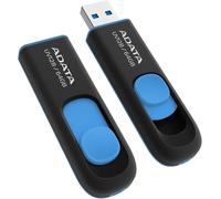 Adata 64gb Dashdrive Uv128 64gb Usb 3.0 (3.1 Gen 1) Type-a Black,blue Usb Flash Drive