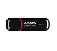 ADATA UV150 USB 3.0 Snap-On Cap Flash Drive, Black, AUV150-32G-RBK