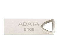 ADATA UV210 64GB Metallic Style Capless Water Resistant Dust Resistant Impact Resistant USB Flash Drive, Gold (AUV210-64G-RGD)