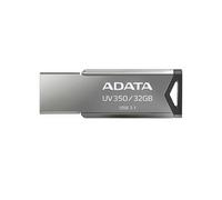 ADATA UV350 USB 3.2 Gen 1 Super Speed Capless Flash Drive Silver, AUV350-32G-RBK
