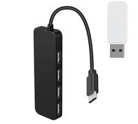 Adattatore Multiporte USB - Hub stensore with 4 doors for college Rapido Di Laptop, Unità, Stampante, Fotocamera | USB spreader Compatto per Tastiera, E Transfermento Dati Ad Alta