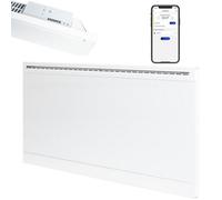 Adax Iver Wifi Glass Electric Panel Heater, Wall Mounted, 800W, White