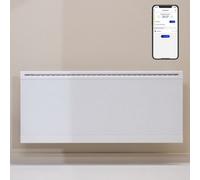 Adax Iver Wifi Glass Electric Panel Heater, Wall Mounted, 800W, White