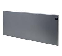 Adax Neo Electric Panel Heater / Convector Radiator With Thermostat, Timer And Temperature Display. Wall Mounted, Modern / Designer, Lava Grey, 1400W