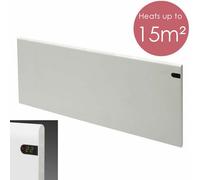 Adax Neo Electric Panel Heater/Convector Radiator With Thermostat, Timer And Temperature Display. Wall Mounted, Modern/Designer, White, 1200W