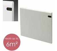 ADAX Neo Electric Panel Heater/Convector Radiator With Thermostat, Timer And Temperature Display. Wall Mounted, Modern/Designer, White, 800W