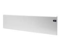 Adax Neo Low Profile Electric Panel Heater/Convector Radiator With Timer, Thermostat, Modern, Slimline, Wall Mounted (White, 1200W)