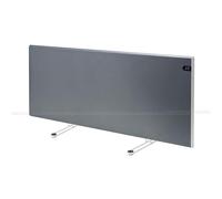 Adax Neo Portable Electric Panel Heater/Convector Radiator With Timer, Thermostat, Modern, Slimline (Lava Grey, 1200W)