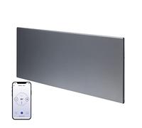 Adax Neo Smart Wifi Electric Panel Heater/Convector Radiator With Timer. Smartphone Control, Splash Proof, Economic, Modern, Designer, 600w Compact (420 x 430 mm), Lava Grey