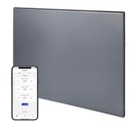 Adax Neo Wifi Electric Panel Heater/Convector Radiator With Timer, Thermostat, Voice Control, Splash Proof, Wall Mounted, 600w, Lava Grey