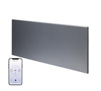 Adax Neo Smart Wifi Electric Panel Heater/Convector Radiator With Timer. Smartphone Control, Splash Proof, Economic, Modern, Designer, 1000w Compact (420 x 550 mm), Lava Grey