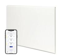 Adax Neo Smart Wifi Electric Panel Heater/Convector Radiator With Timer. Smartphone Control, Splash Proof, Economic, Modern, Designer, White, 600w Compact (420 x 430 mm)