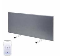 Adax Neo Wifi Portable Electric Panel Heater/Convector Radiator With Timer, Thermostat, Voice Control, Splash Proof (Lava Grey, 600W)