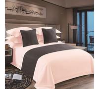 ADBENI HOME 100% Pure Cotton Satin 300 TC Luxury Bed Sheet With 2 Pillow Cover, Soft, Breathable & Comfortable, Sweat Absorbent Bed Linen, 112x112 Inch Super King, Royal Blush