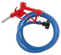 AdBlue Dispensing Kit, Red Metal Fuel Gun with 19mm Hose, 3/4" Barb Fitting, 16-27mm Jubilee Clips (10m Hose kit)