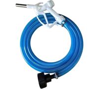 AdBlue Fuel Dispensing Kit, Metal Gun with 19mm Hose, Tank Adaptor Set, White and Blue (1m hose kit)