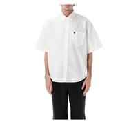ADC Bowling Shirt, male, Ami Paris, Short Sleeve Shirts, White, 2XL, Shirts 2XL