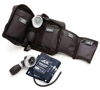 ADC Diagnotix Multikuf 732 4-Cuff EMT Kit, Professional Palm Aneroid Sphygmomanometer, Child, Small Adult, Adult, and Large Adult BP Cuffs (13-50 cm)