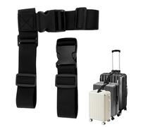 Add a Bag Luggage Strap Set, 3.8cm Width Heavy Duty Suitcase Connector Belt Adjustable T-type & Normal Straps Connect Your Luggages Together Travel Baggage Attachment Accessories for Traveling Camping