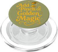 Add a Pinch of Golden Spice, Turmeric-Inspired Wellness Art PopSockets PopGrip for MagSafe