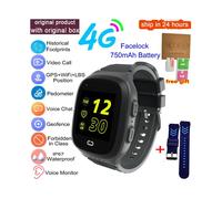 (add blue strap, Asia Version) Kids Smart Watch 4G GPS Wifi Video Call SOS Tracker IP67 Waterproof Children's