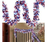 Add Charm to Your For Union Party with Red White Blue Tinsel Garlands Celebrate the Coronation