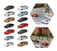 Add Detail and Character to Your Railway Scene with 50pcs N Scale Model Cars, Ideal for Scene Layouts and Student Gardens