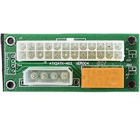 Add Dual PSU Power Supply Sync Adapter ATX 24Pin to 4pin Molex Synchronous Connector Riser Cable Miner Mining