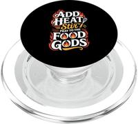 Add Heat Stir Pray To The Food Gods Molecular Gastronomy PopSockets PopGrip for MagSafe