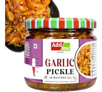 Add Me Garlic Pickle 300gm Lassan Lahsun Ka Achar Home Made Tasty Pickles Glass Pack