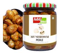 Add me Mushroom Pickles Homemade Tasty Achar Pickle Glass Jar, 500gm