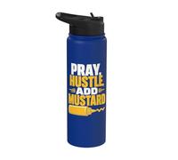 Add Mustard Condiment Stainless Steel Insulated Water Bottle