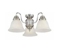 Add-on light kit for Design & Combine ceiling fans in various colours Pewter / Chrome