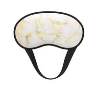Add Your Text Gold Marble Blank Modern Elegant, Full Eye Covers Light Blocking Eye Masks Blackout Sleep Eye Muffs