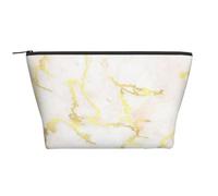 Add Your Text Gold Marble Blank Modern Elegant, Toiletry Pouch Makeup Bag Cosmetic Bag Portable Travel Toiletry Bag