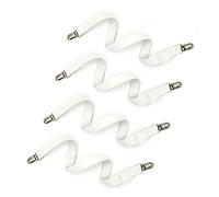 Adda 4pcs 20" to 78" Mattress Clips Adjustable Under Mattress Bed/Fitted Sheet Fastener,Under Mattress Bed Fitted Sheet Fastener,Long Strap Clip Bands(White)