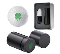 AddAcc Golf Ball Marker Stamp, Self-Inking Marker, Reusable, Waterproof & Quick-Dry, Concave Design Permanent Marking with Metal Storage Case Golf Gift for Husband, Father's Birthday Christmas