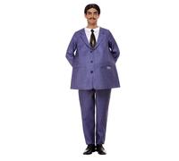 Addams Family Gomez - Purple - Top - Trousers - Moustache & Wig - 52234M
