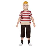 Addams Family Pugsley Costume - Burgundy - Top - Trousers & Mask - 52236M