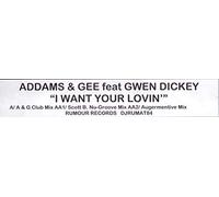Addams & Gee - Addams & Gee: I Want Your Lovin' - 12"