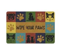 ADDARTS Wipe Your Paws Door Mat, Non Slip Doormat, Funny Dog & Cat Home Decor Decorative Mat, Rubber Backing Front Door Mat, House Warming Gift for Pet Owners, Pet Lovers - 16"x24"