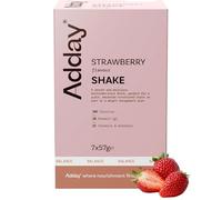 Adday High Protein Meal Replacement Shake Strawberry- 7 Complete Meals- 20g Protein, 26 Vitamins- Low Calorie Total Diet Replacement- Gluten Free, Halal, Kosher
