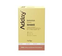 Adday - High Protein Total Diet Meal Replacement Shake Banana - Low Calorie Milkshake Style Drink - Gluten Free, Halal Suitable, Kosher and Vegetarian - With Vitamin D, Fibre, Iron and +