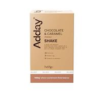 Adday - High Protein Total Diet Meal Replacement Shake Chocolate & Caramel - Low Calorie Milkshake Style Drink - Gluten Free, Halal Suitable, Kosher & Vegetarian - With Vit D, Fibre, Iron and +