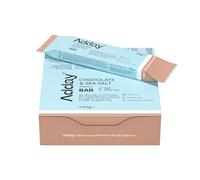 Adday - Low Calorie, High Protein Total Diet Meal Replacement Bar - Chocolate and Sea Salt - Gluten Free, Vegan Friendly and Halal - 100% Nutritionally Complete with Fibre, Vitamin D, Iron and More