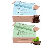 Adday Meal Replacement Bar Twin Pack - Mint & Sea Salt - 14 Snacks | Bar Twin Pack, 14 Snacks, 19g Protein, Low Calorie Total Diet Replacement, Vegan, Gluten Free & Halal