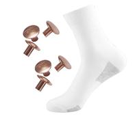 AddBili 6 Pure copper solid rivets and 1 grounding socks suitable for most copper-containing grounding shoes-MEN-WHITE, White, Large