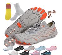 AddBili Grounding Shoes with Copper for Earthjing Ground Effectively While remaining Soft and Comfortable Fully Experience The Benefits of grounding, Grey, 6.5 Women/5 Men