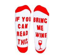 AddCore Bring Me Wine Socks Fashion Socks for Women or Men, Funny Casual Sports Ankle Socks.