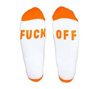 AddCore Fun Fashion Women's or Men's Fuck-off Funny Socks Casual Sports Cotton Anti Slip Sole Socks